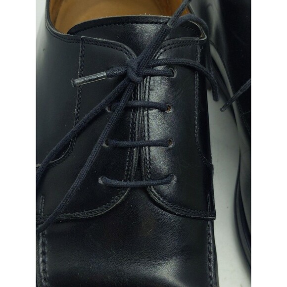 Magnanni for Neiman Marcus 9971 Black Leather Derby Lace Up Shoes Men Size 12 - Picture 13 of 16